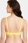 Rosaline Padded Wired 3/4th Coverage T-Shirt Bra - Habanero Gold — thumbnail 2